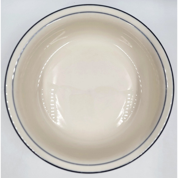 Lenox Chinastone Poppies on Blue 6 1/4" Cereal Bowl Red Flowers Blue Leaves - Picture 4 of 5